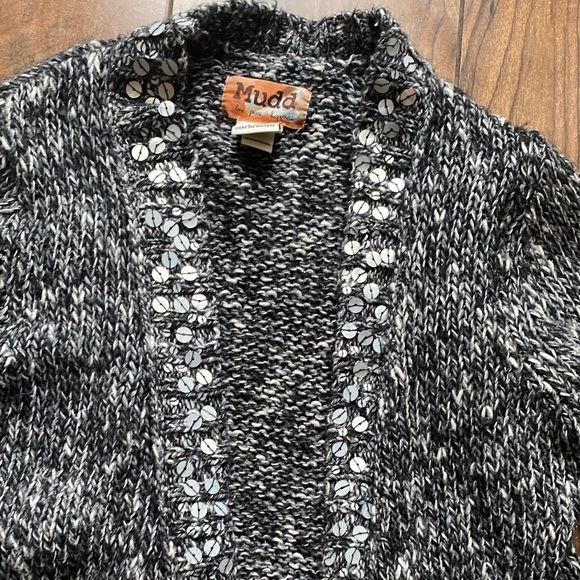 Mudd cardigan with sequins small Christmas sparkly - Picture 2 of 2
